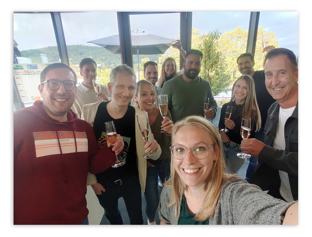 Teambild, das nach dem Personalisation Experience Day 2022 entstanden ist.