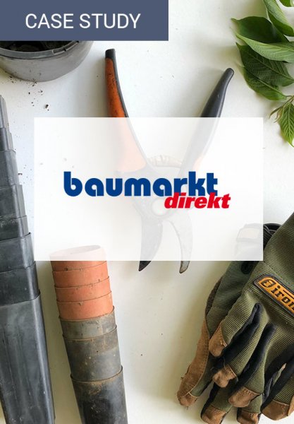 Vorschaubild der Case Study zur Steigerung der Empfehlungs-Performance bei Baumarkt. Diese kann durch den Einsatz eines Recommendation Widgets verbessert werden.