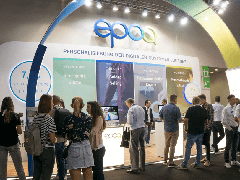 ein Bild vom Messestand von epoq auf der dmexco 2018